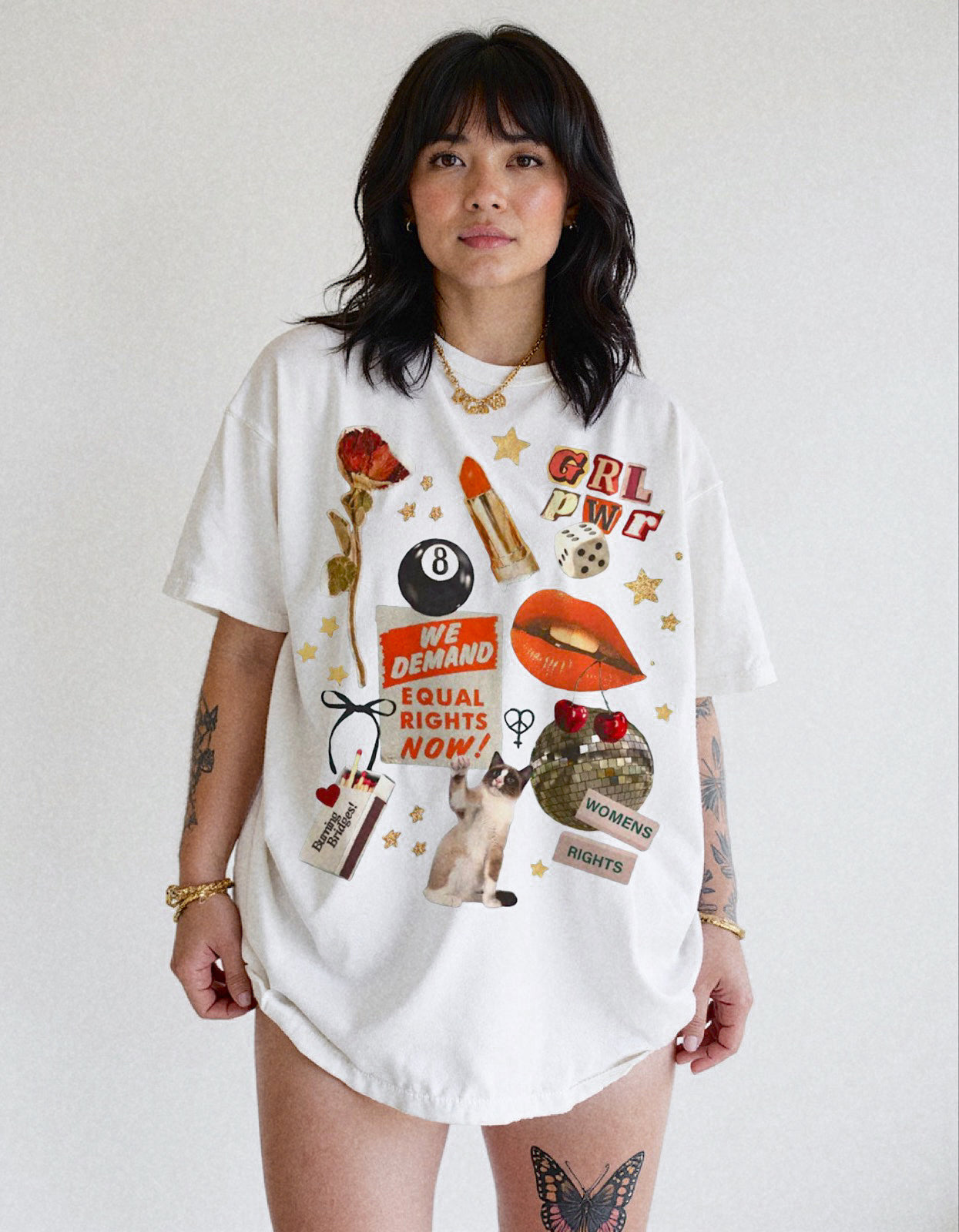 Girl Power Collage Tee