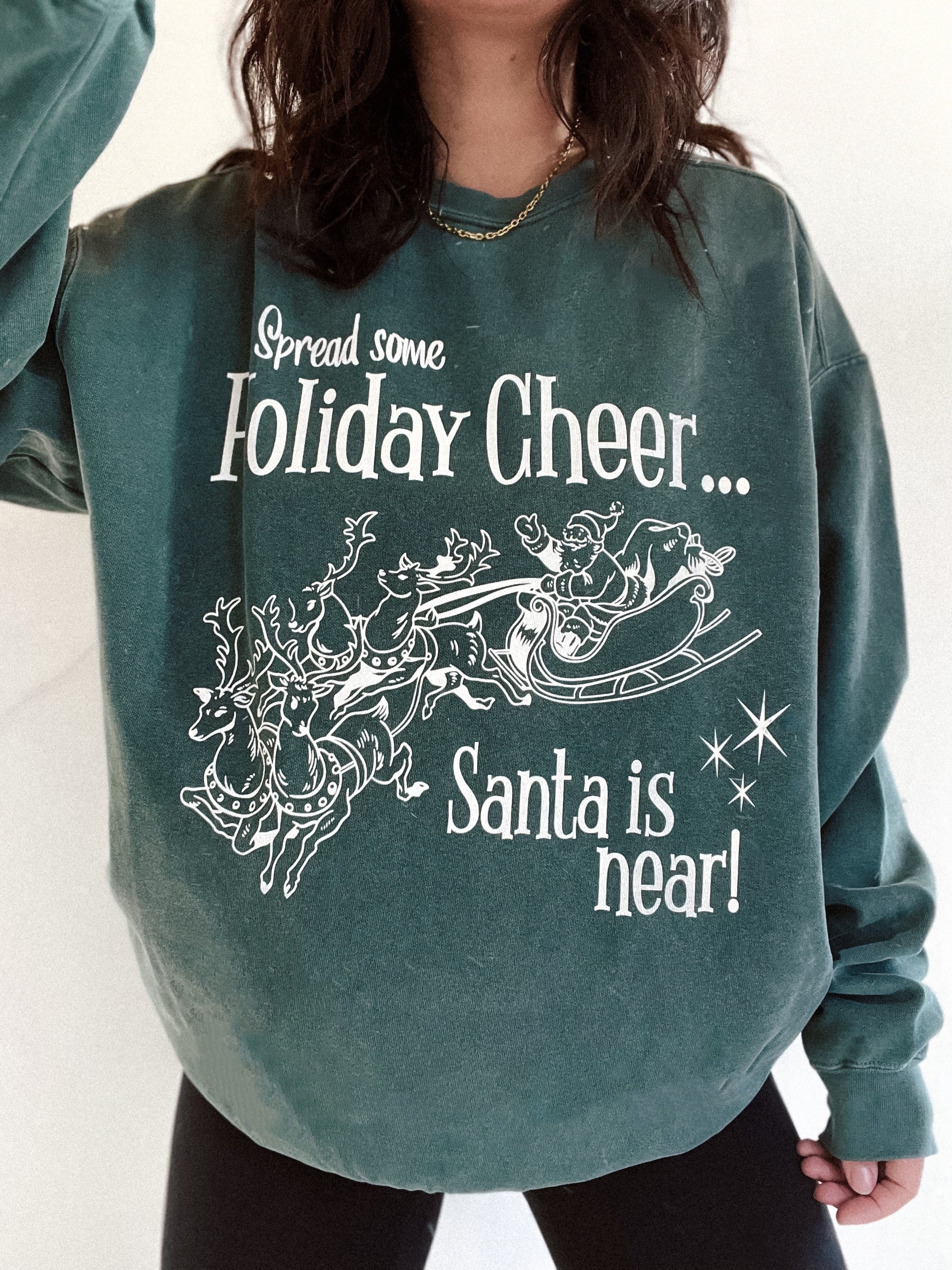 Spread Some Cheer Holiday Vintage Crew