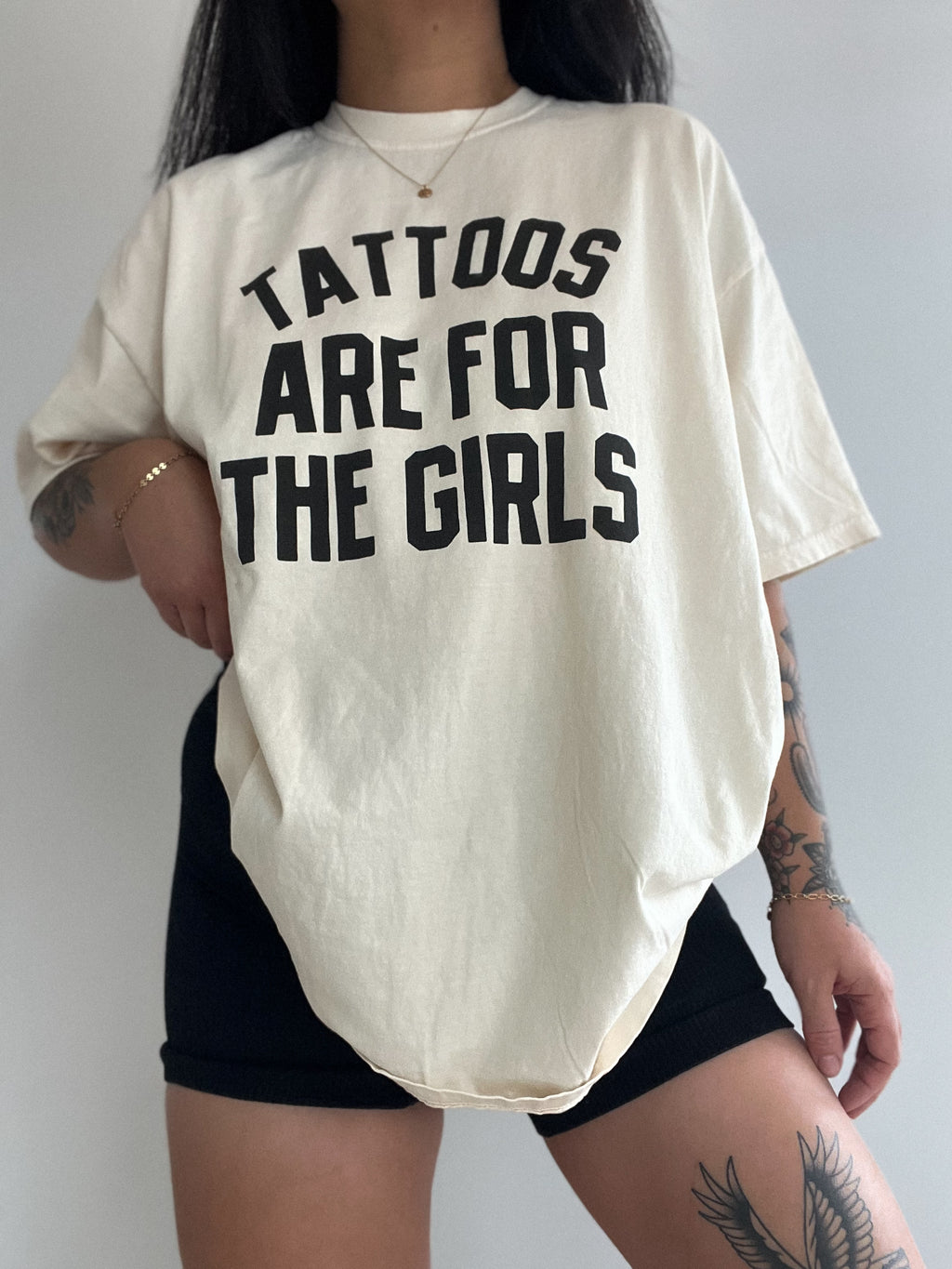 Tattoos are for the girls tee