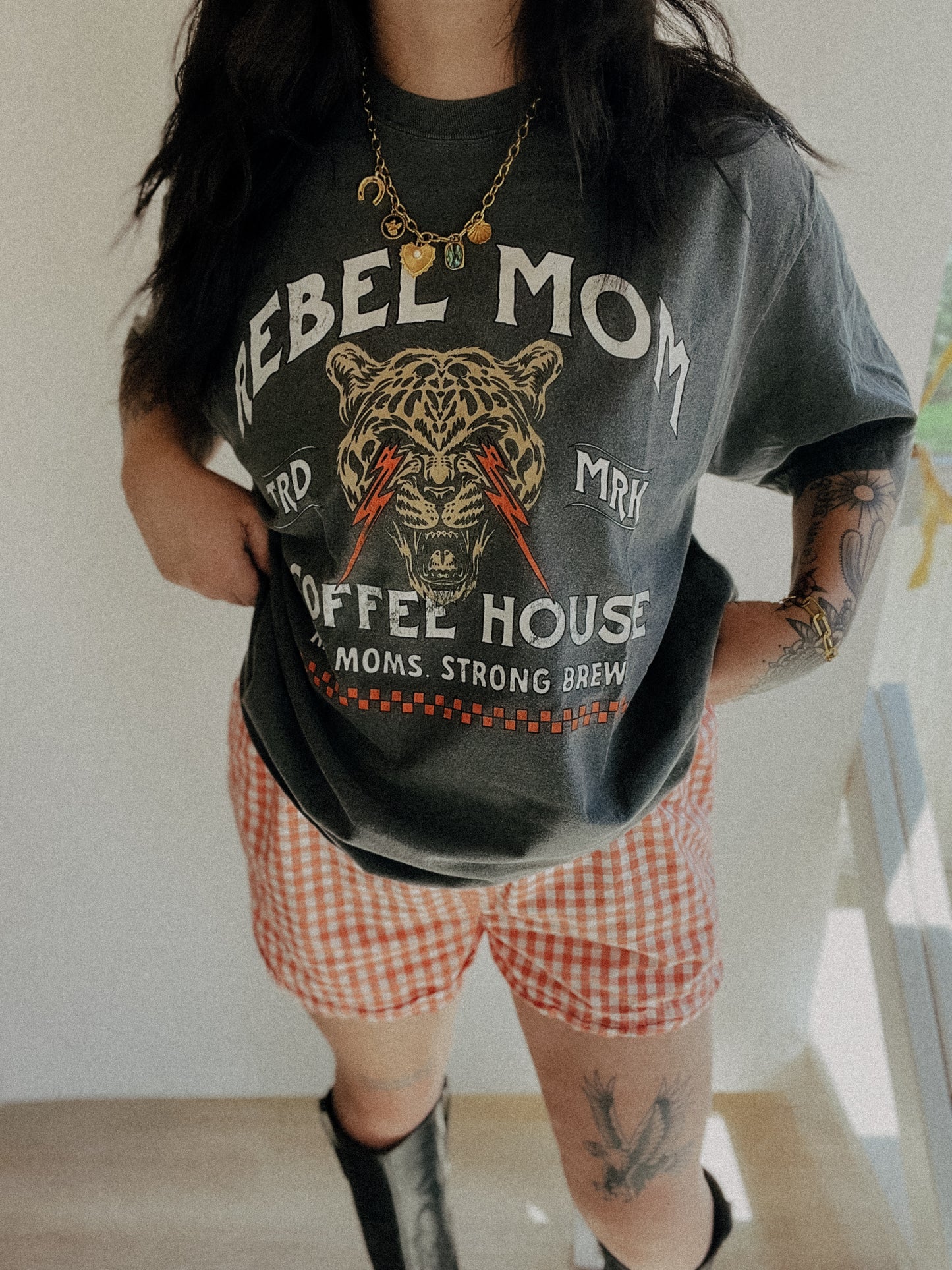 Rebel Mom Coffee House Tee