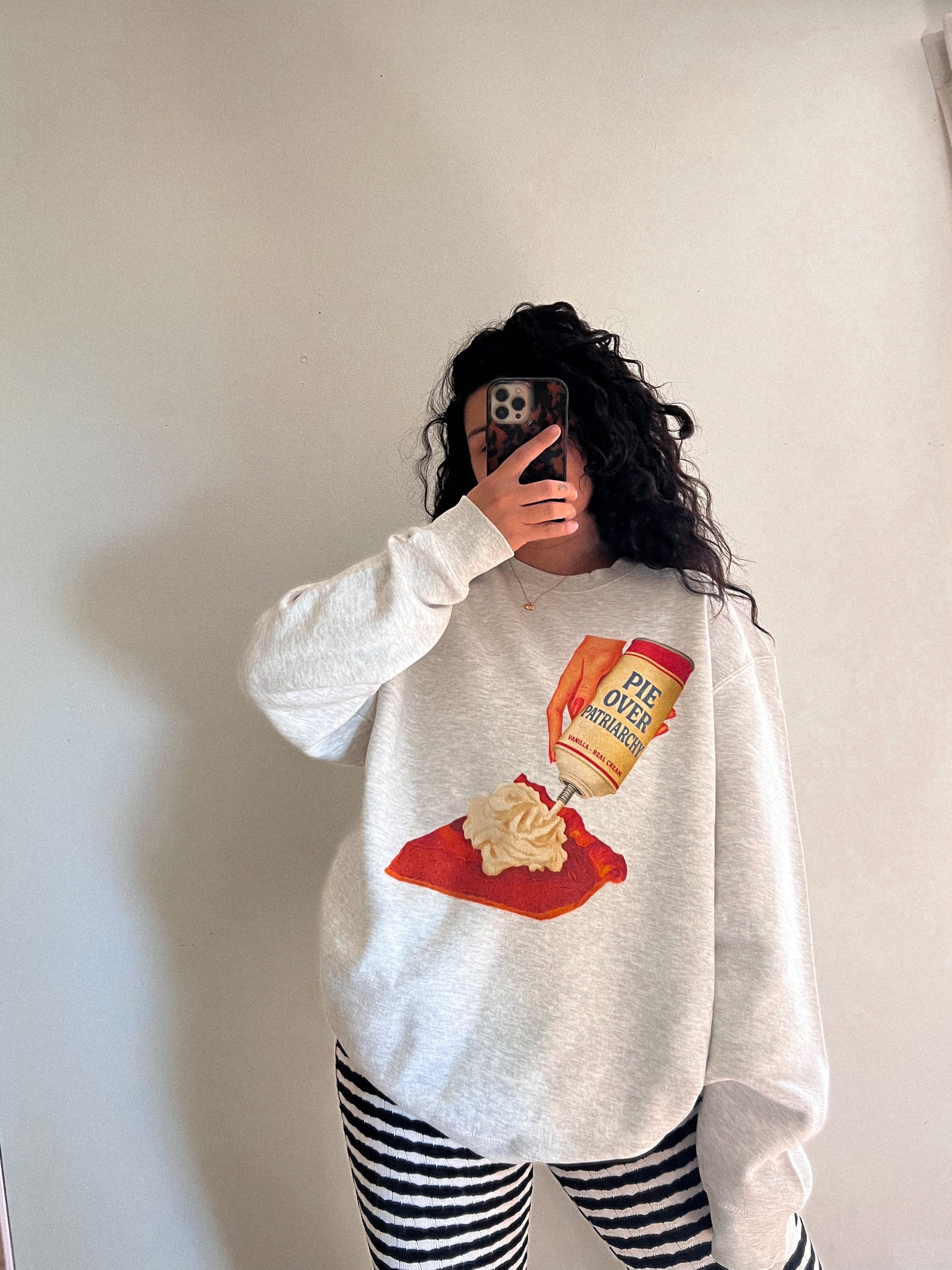 Pie Over Patriarchy Thanksgiving Sweatshirt