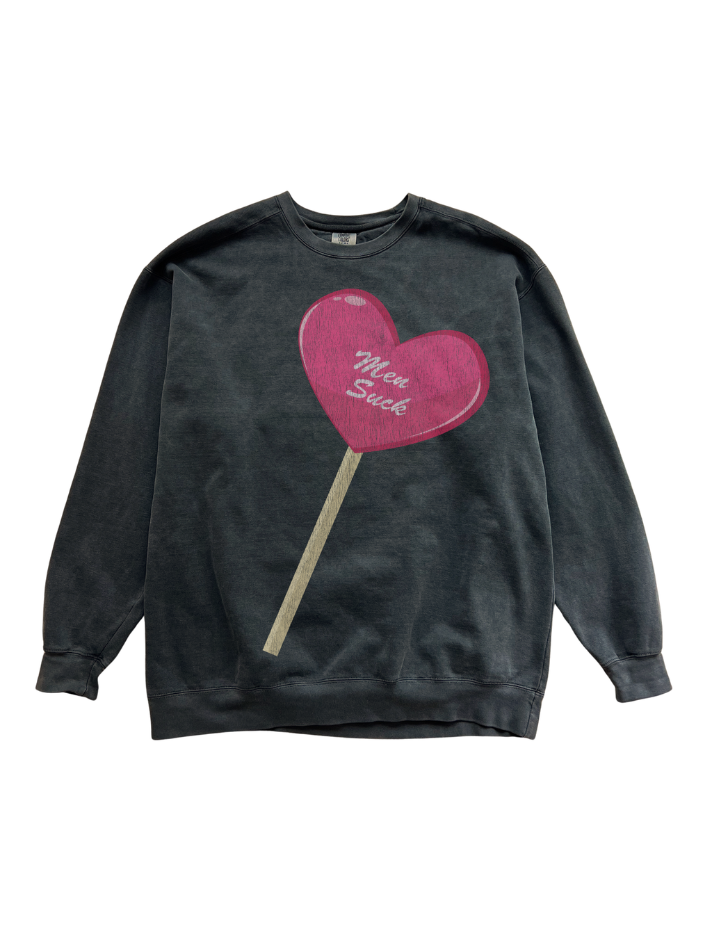 Men Suck Vintage Wash Crewneck