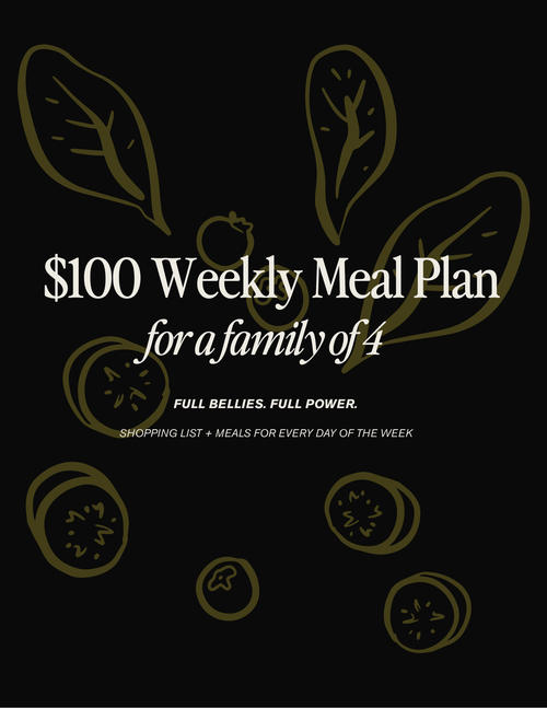$100 Weekly Meal Plan
