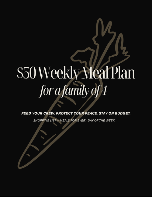 $50 Weekly Meal Plan