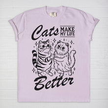 Load image into Gallery viewer, Cats Make Life Better Tee
