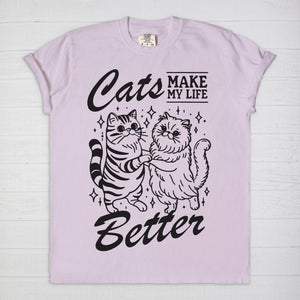 Cats Make Life Better Tee