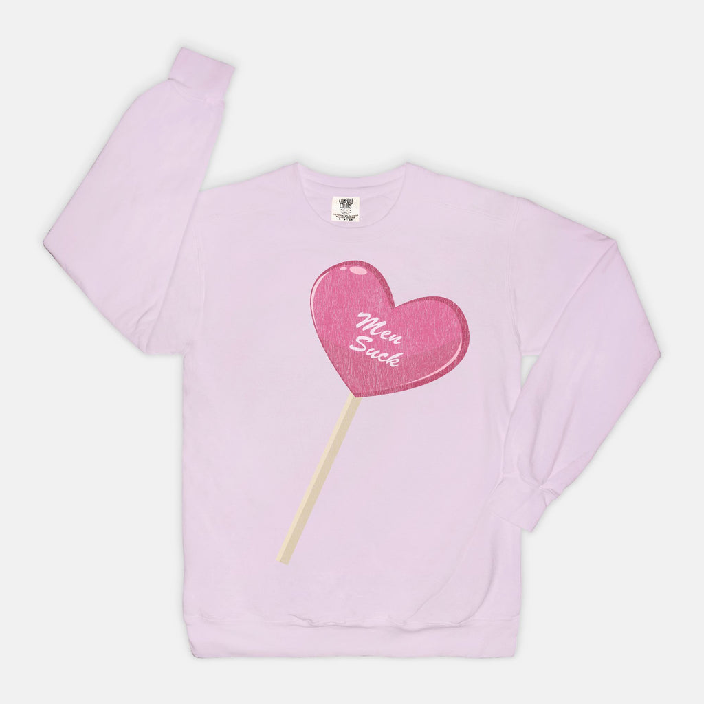 Men Suck Vintage Wash Crewneck