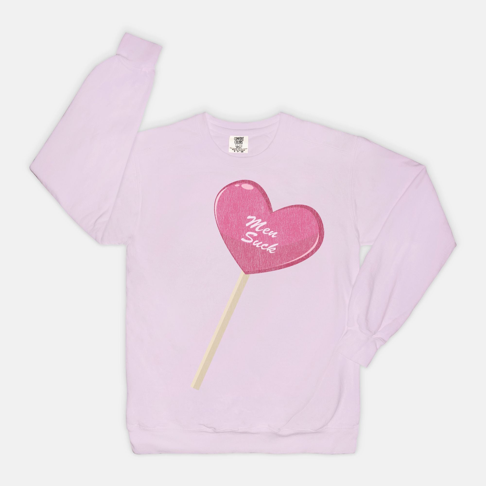 Men Suck Vintage Wash Crewneck