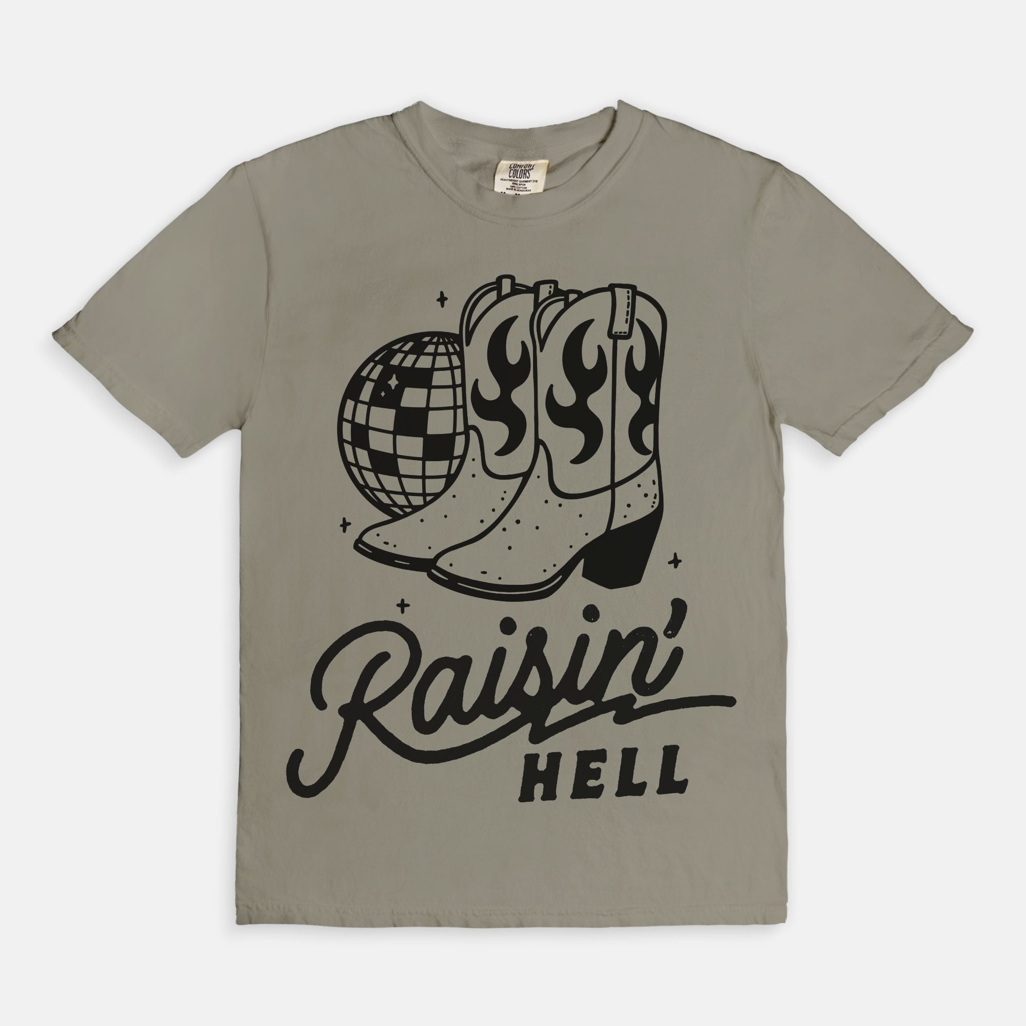 Raisin' Hell Disco Boot Tee