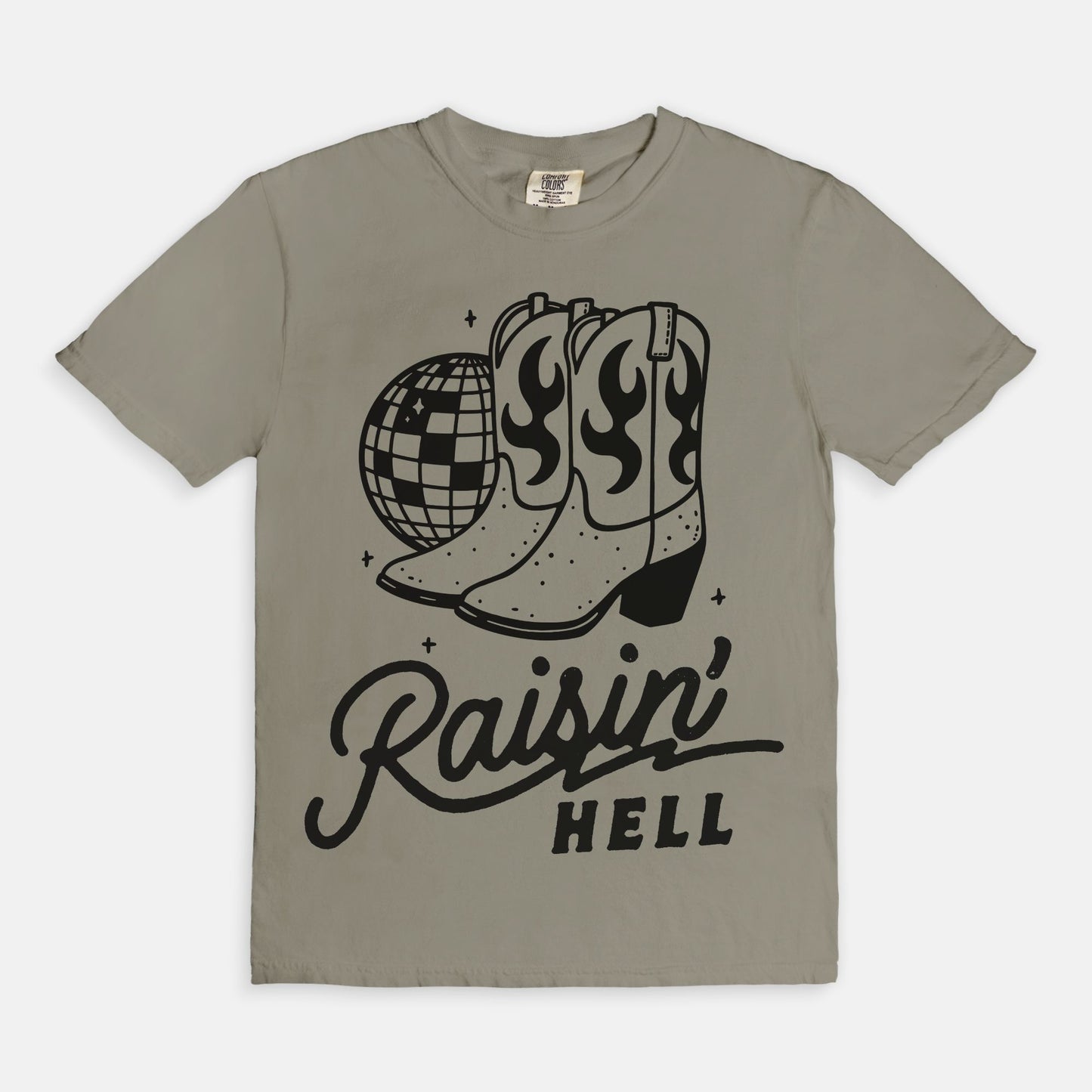 Raisin' Hell Disco Boot Tee