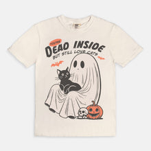 Load image into Gallery viewer, Dead Inside But Love Cats Halloween Tee
