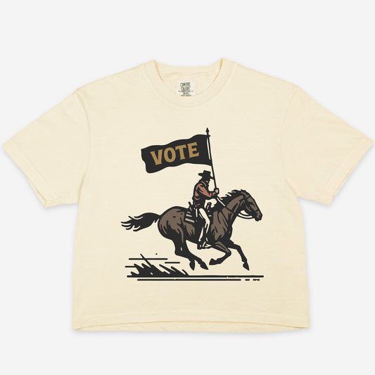 Vote Boxy Baby Tee