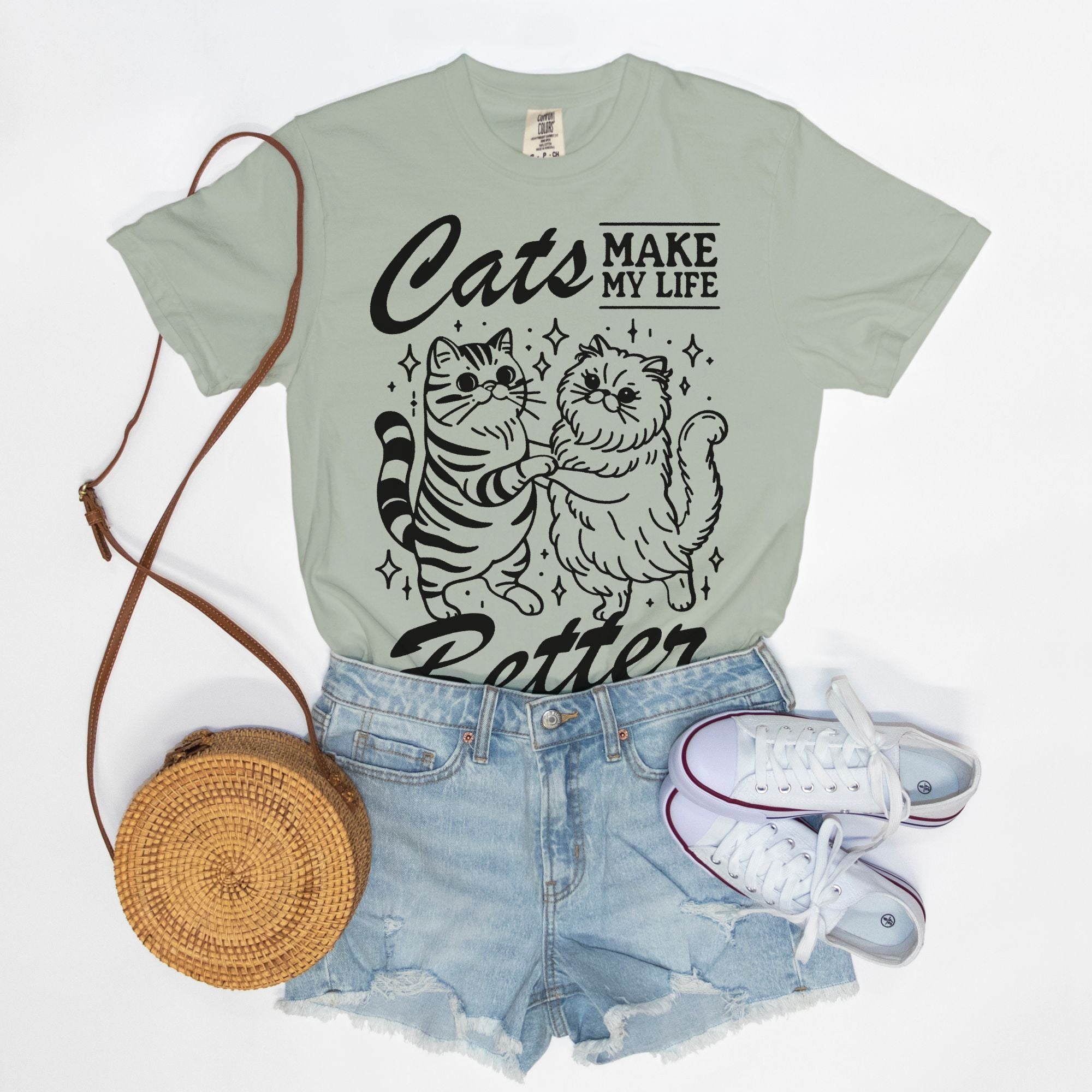 Cats Make Life Better Tee