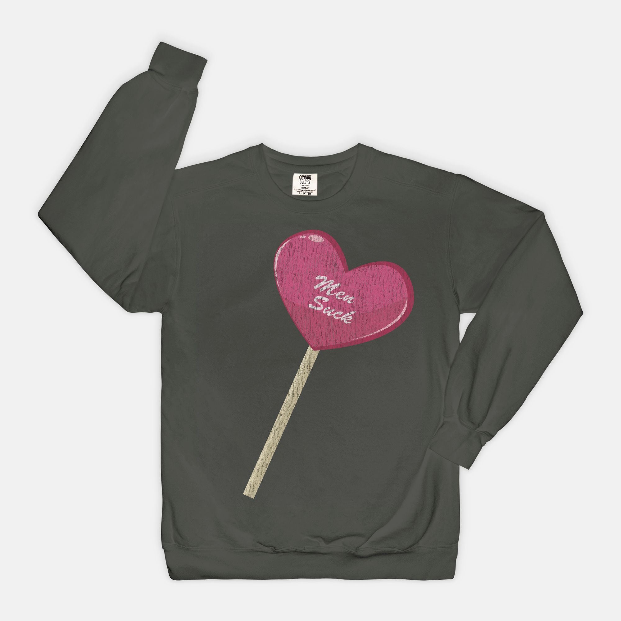 Men Suck Vintage Wash Crewneck