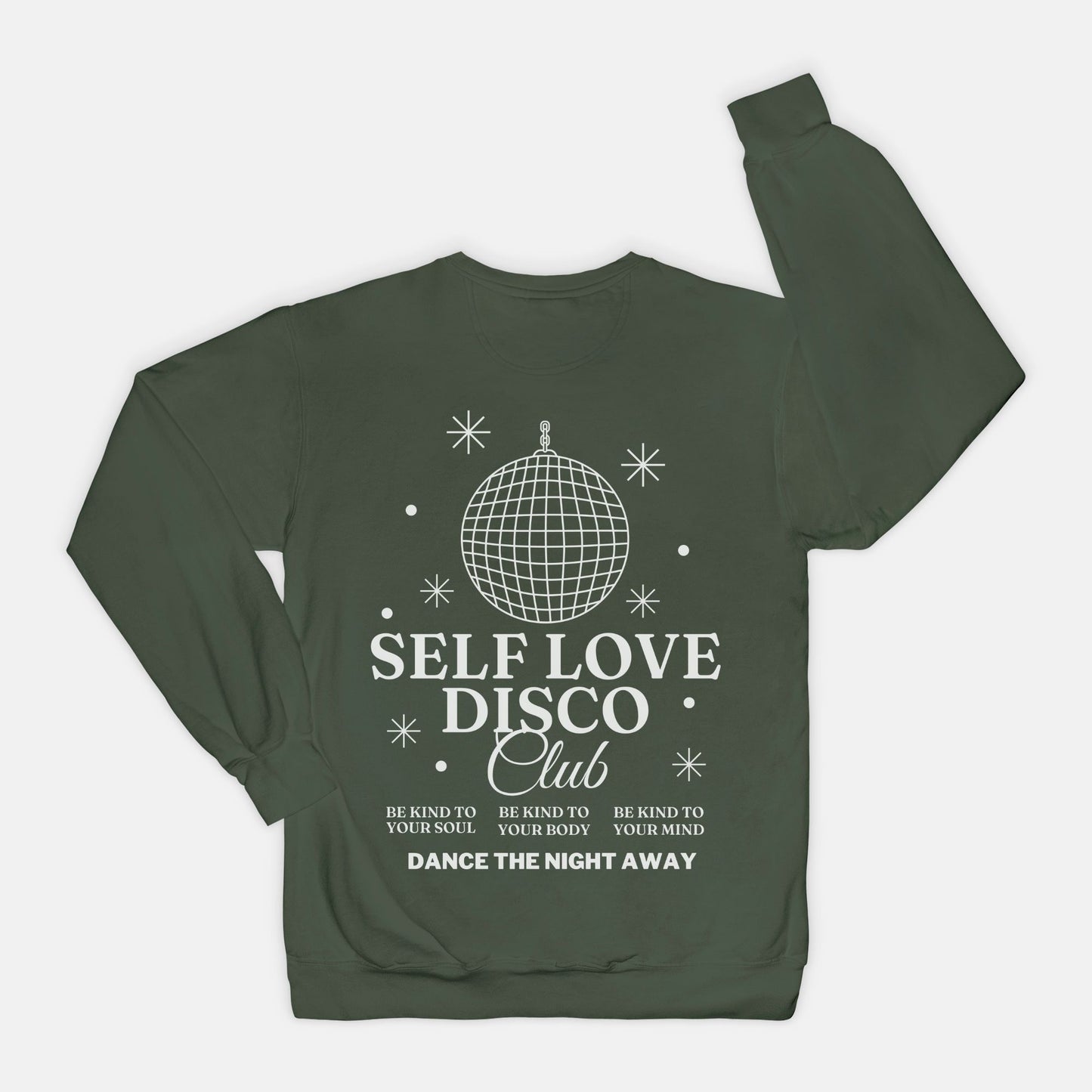 Self Love Disco Club Vintage Wash Crew