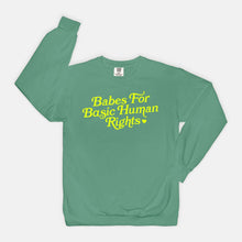 Load image into Gallery viewer, Babes For Basic Human Rights Vintage Crew
