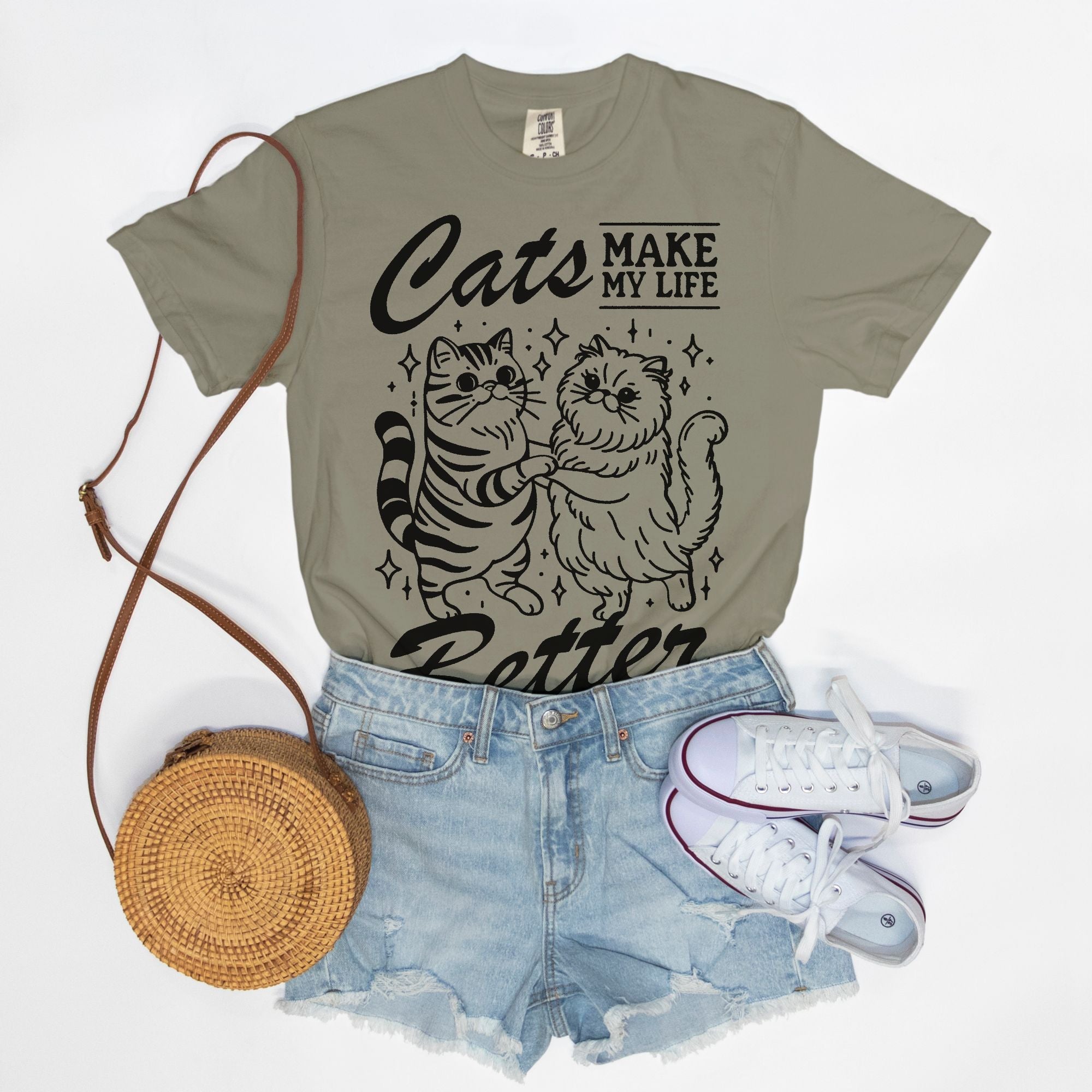 Cats Make Life Better Tee