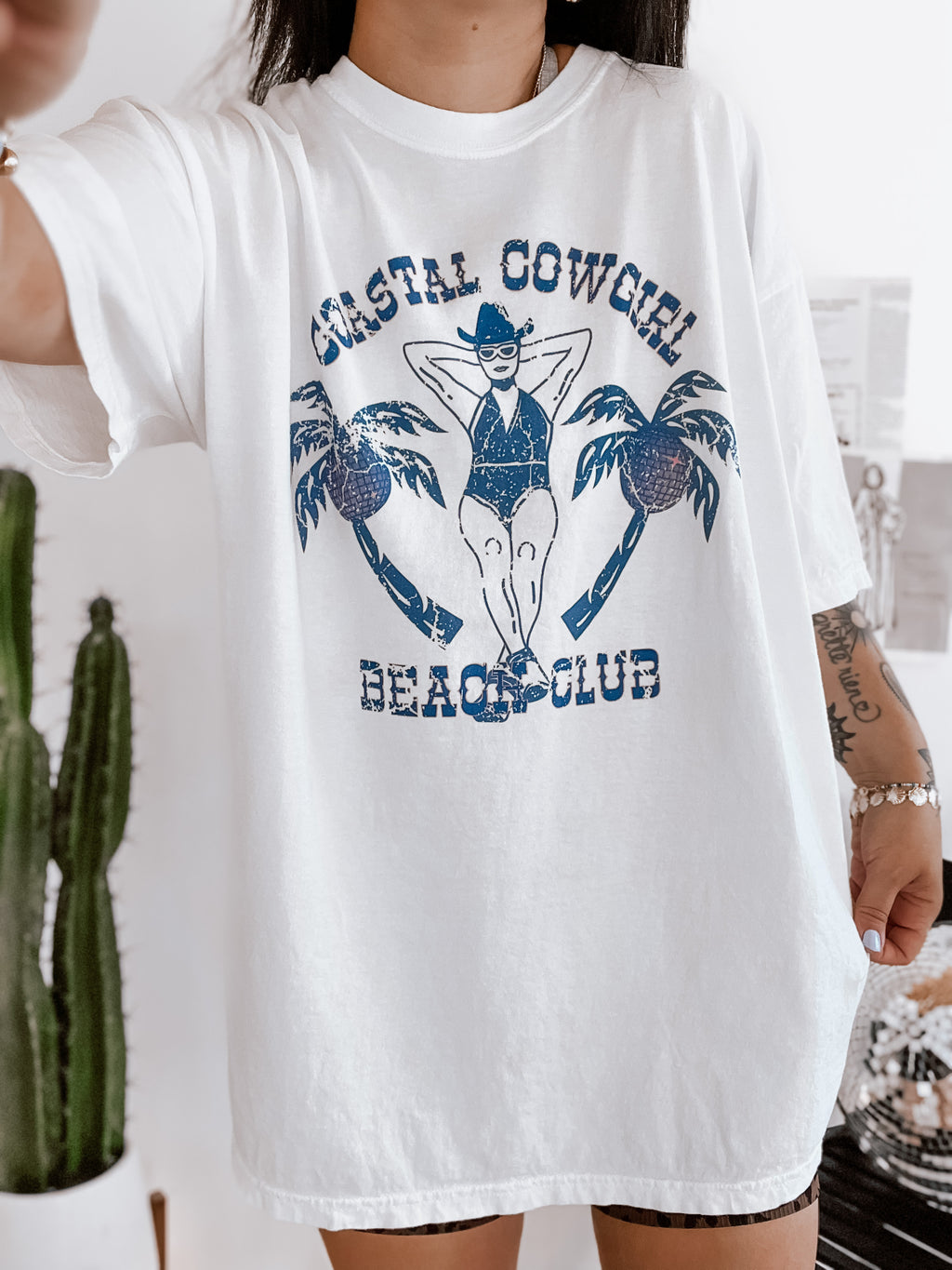 Coastal Cowgirl Beach Club Tee