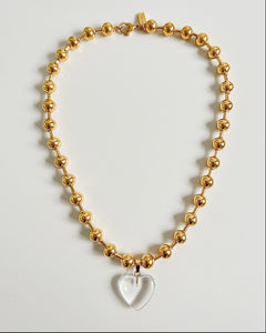 Heart Au Gold Necklace