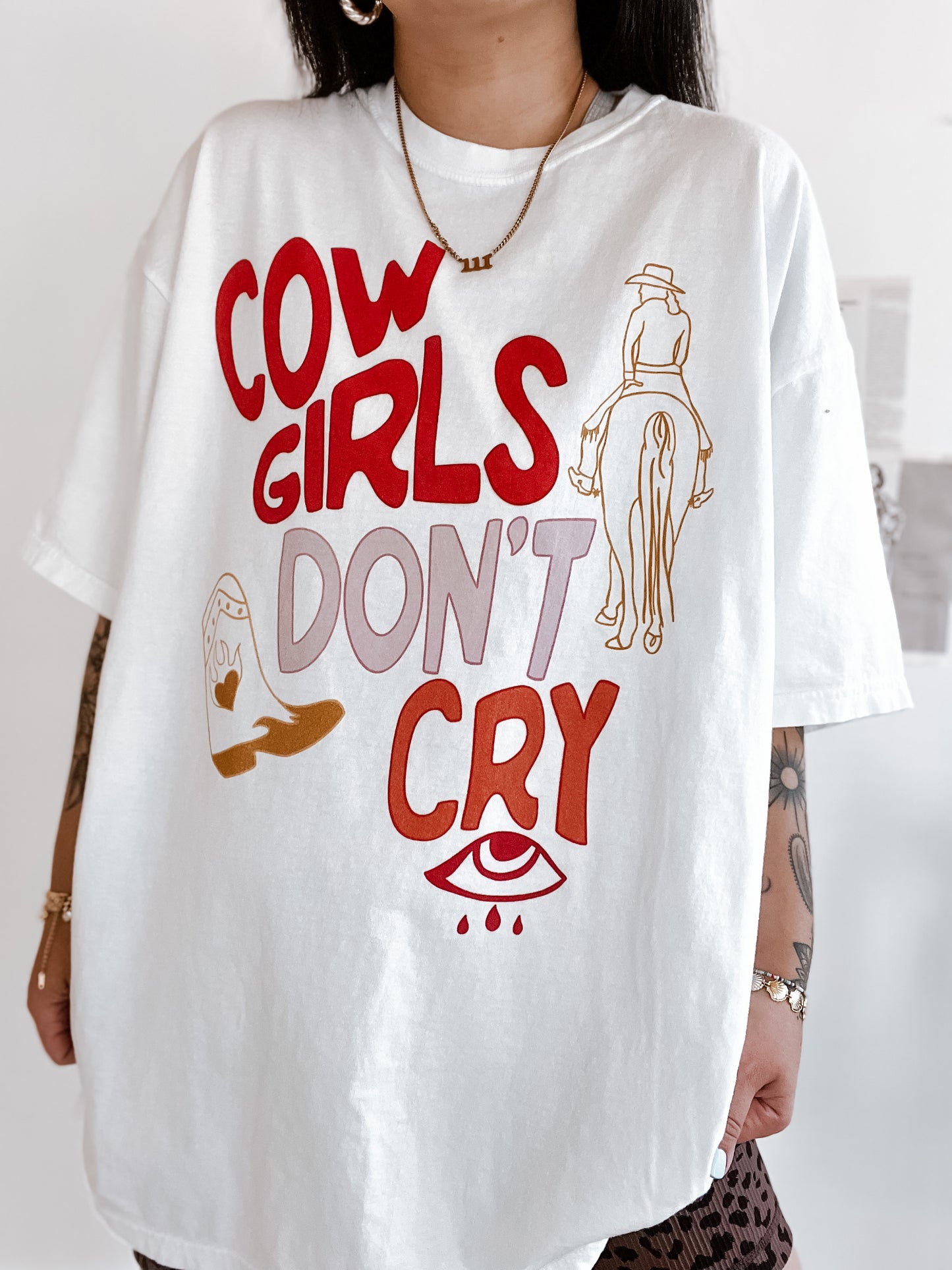 Cowgirls Don't Cry Tee