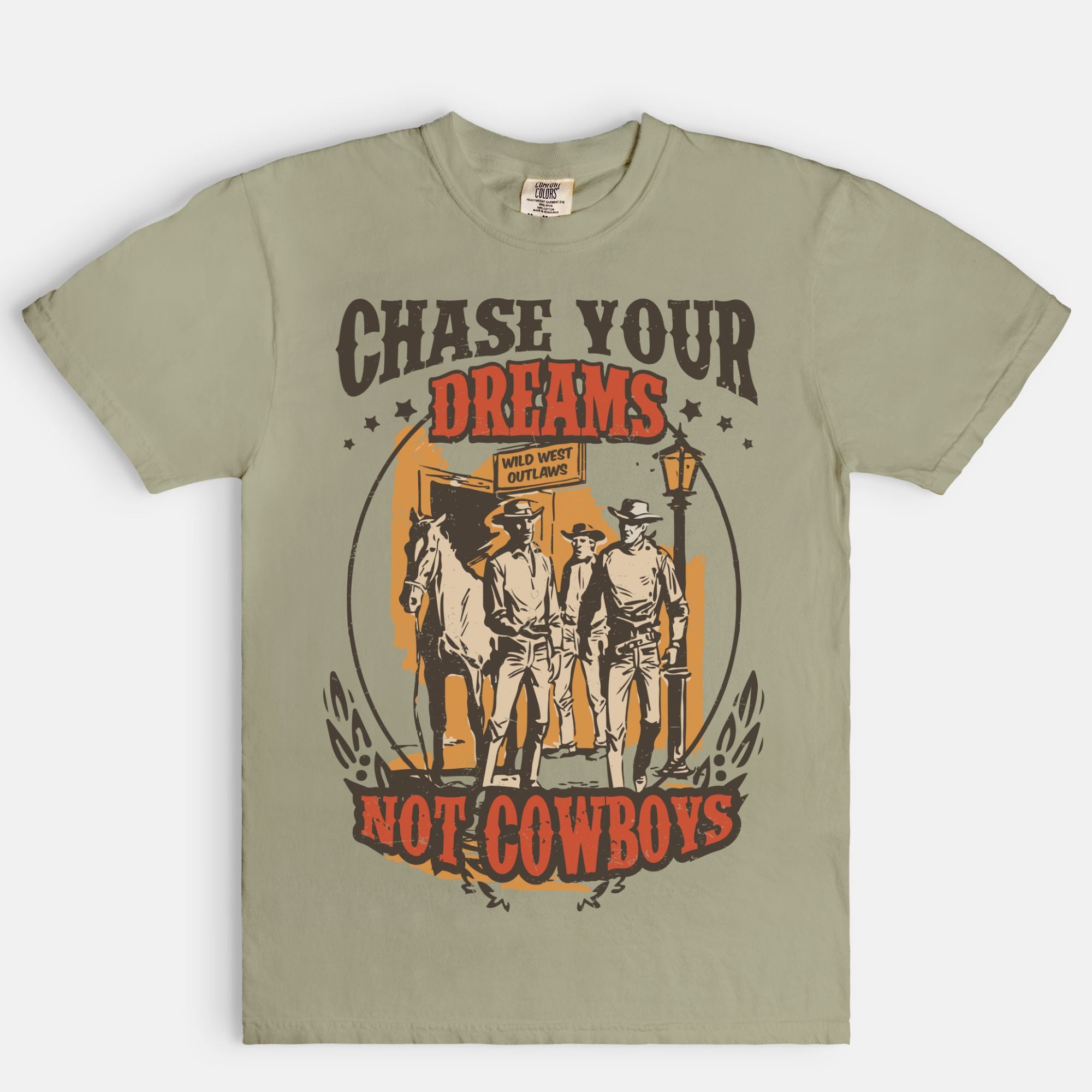 Chase Your Dreams Not Cowboys Tee