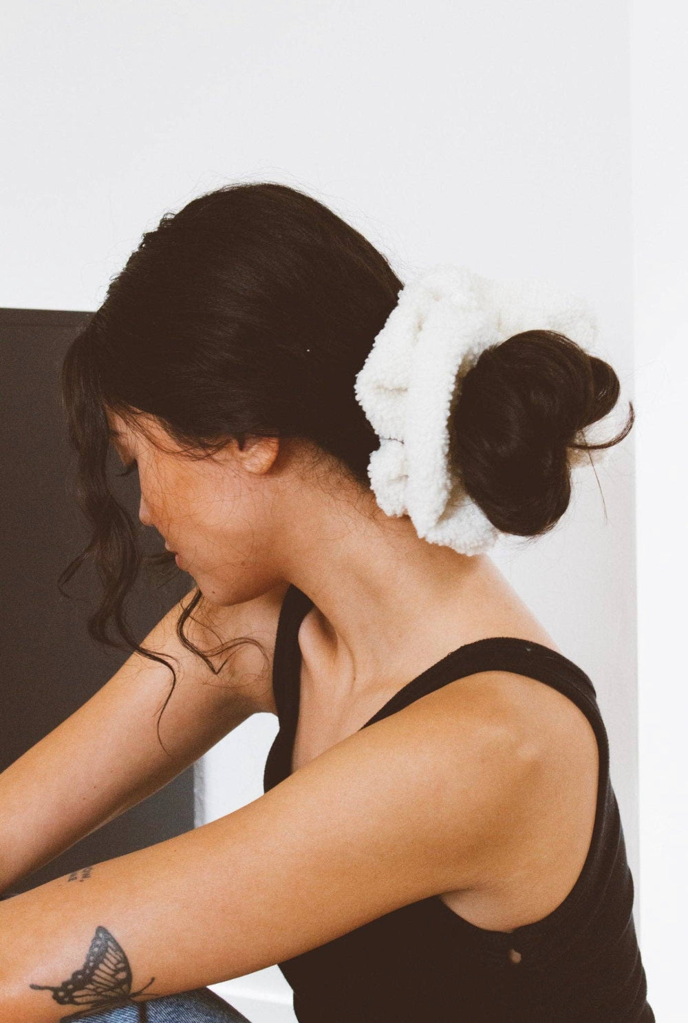 Cozy Jumbo Sherpa Scrunchie