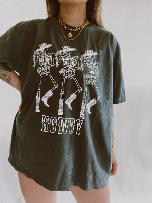 Howdy Skelly Tee