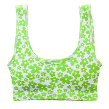 Load image into Gallery viewer, DAIZIE RIBBED SPORTS BRA | NEON GREEN
