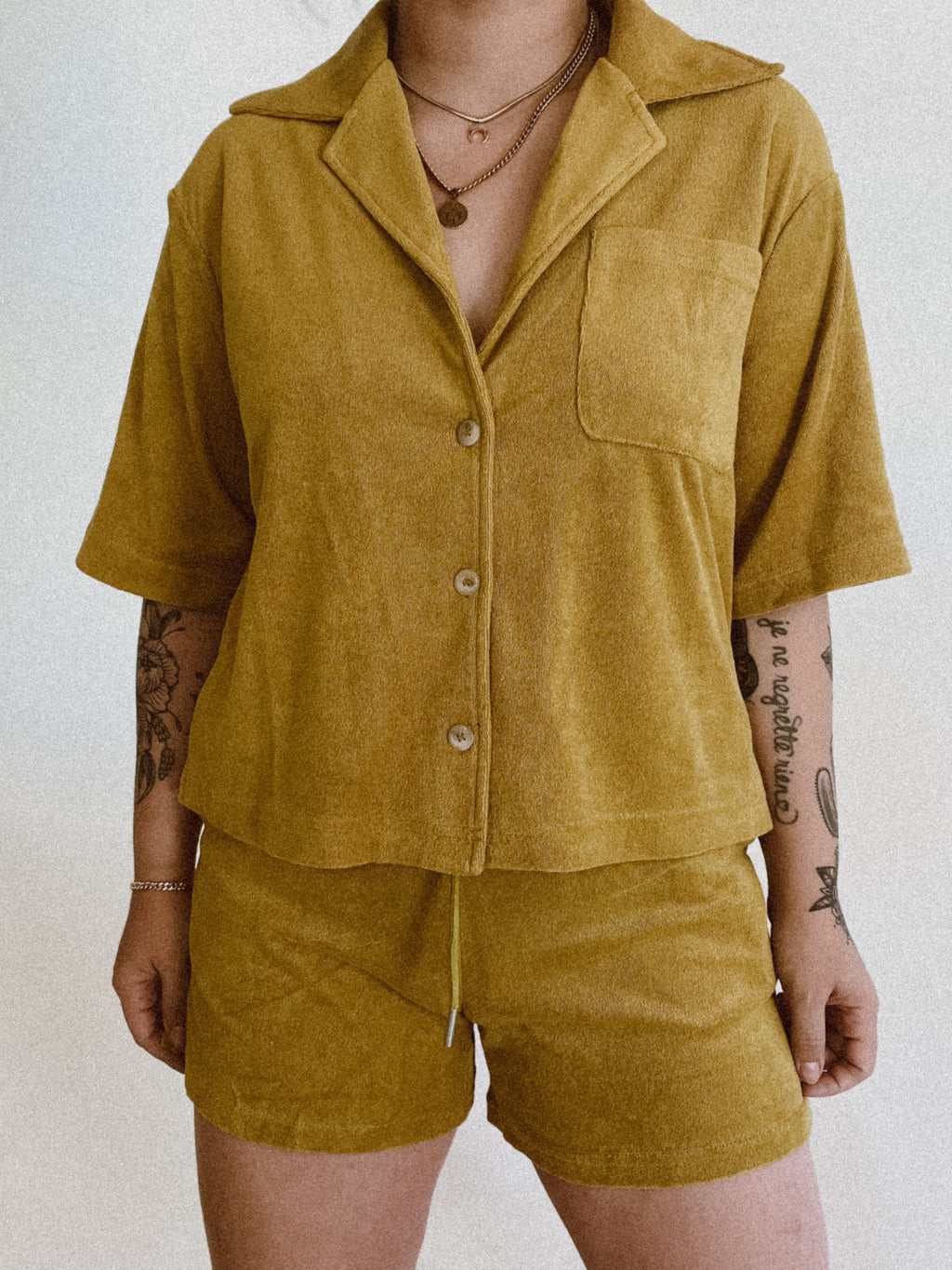 French Terry Resort Set | Moss