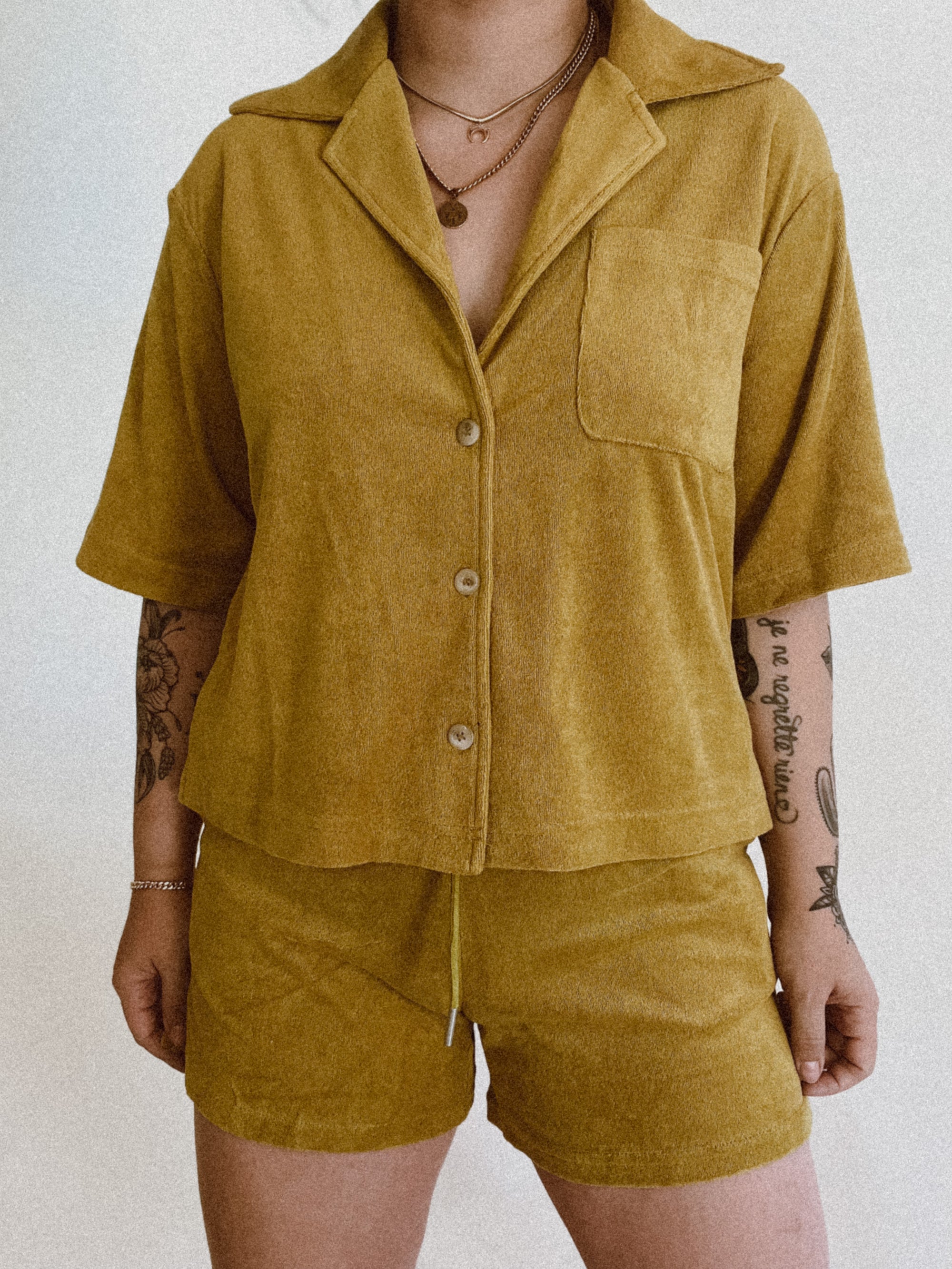 French Terry Resort Set | Moss