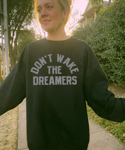 Don't Wake The Dreamers Oversized Sweatshirt - Onyx