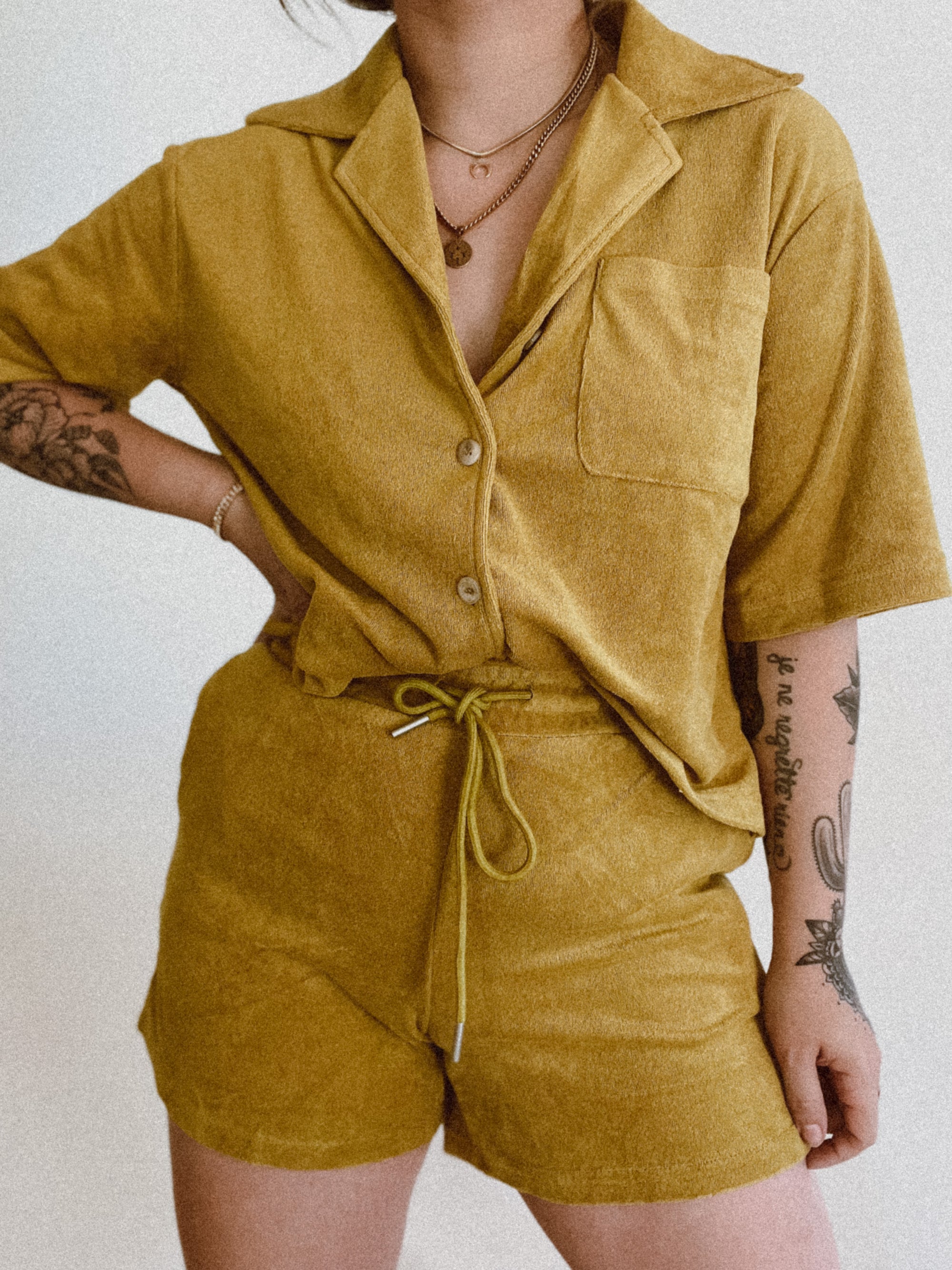 French Terry Resort Set | Moss